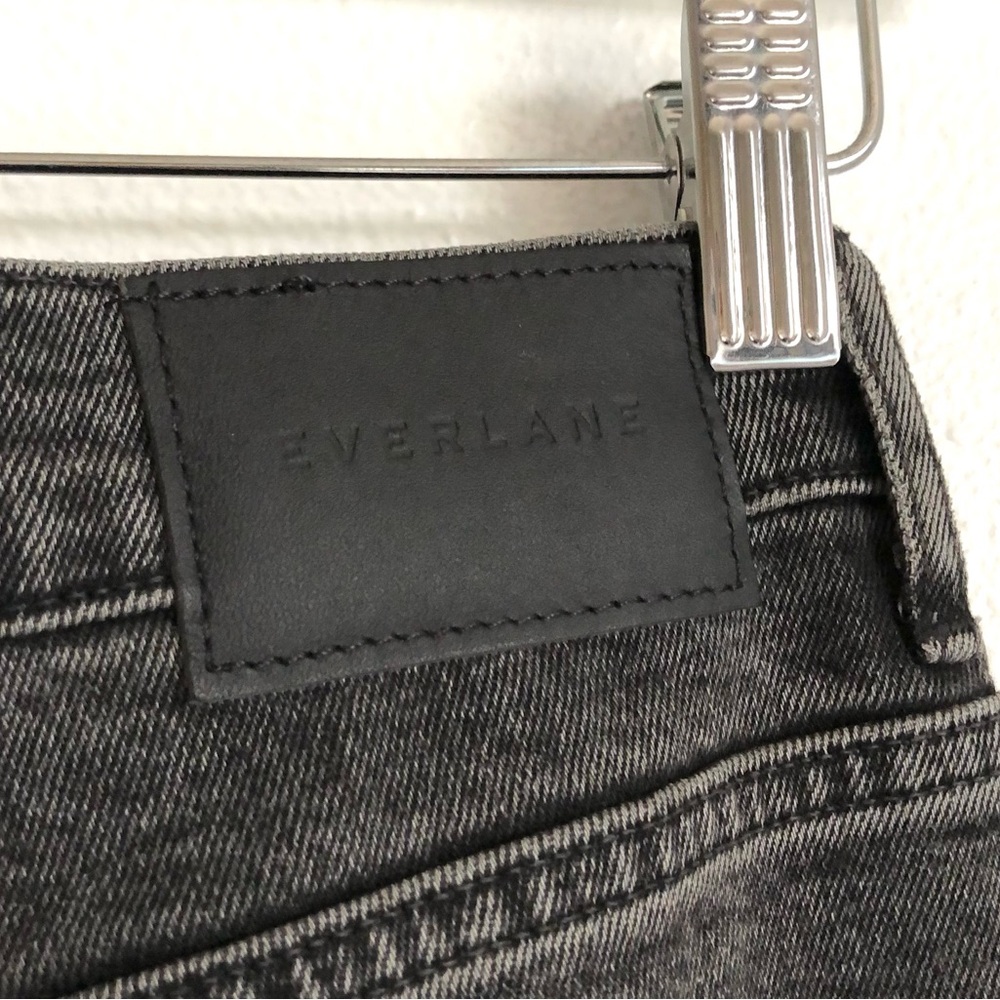 NWT Everlane The Way High Organic Cotton Straight Leg Jeans | Black, Size 30 - Picture 8 of 12